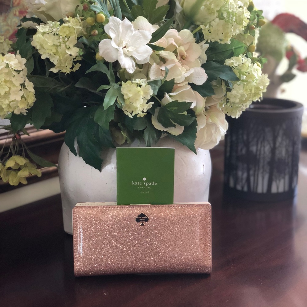 Kate Spade rose gold wallet